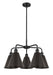 Innovations - 516-5CR-BK-MBC-8-BK - Five Light Chandelier - Downtown Urban - Matte Black