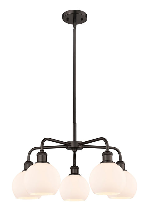 Innovations - 516-5CR-OB-G121-6 - Five Light Chandelier - Downtown Urban - Oil Rubbed Bronze