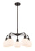 Innovations - 516-5CR-OB-G121-6 - Five Light Chandelier - Downtown Urban - Oil Rubbed Bronze