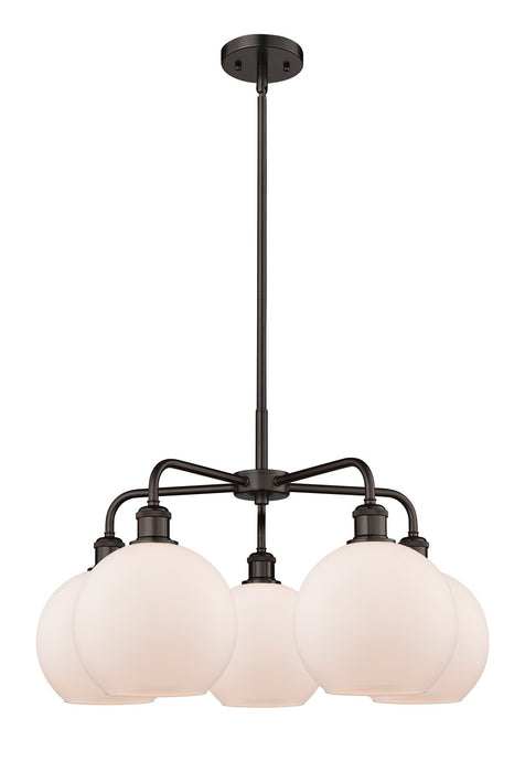 Innovations - 516-5CR-OB-G121-8 - Five Light Chandelier - Downtown Urban - Oil Rubbed Bronze