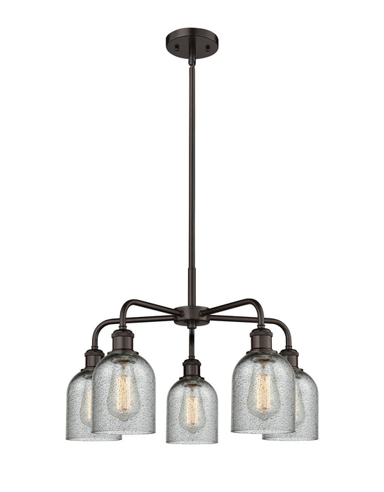 Innovations - 516-5CR-OB-G257 - Five Light Chandelier - Downtown Urban - Oil Rubbed Bronze