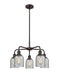 Innovations - 516-5CR-OB-G257 - Five Light Chandelier - Downtown Urban - Oil Rubbed Bronze