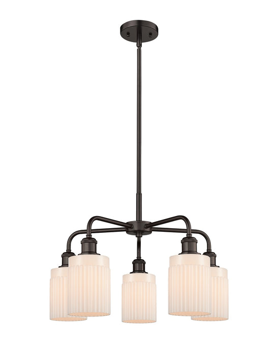 Innovations - 516-5CR-OB-G341 - Five Light Chandelier - Downtown Urban - Oil Rubbed Bronze