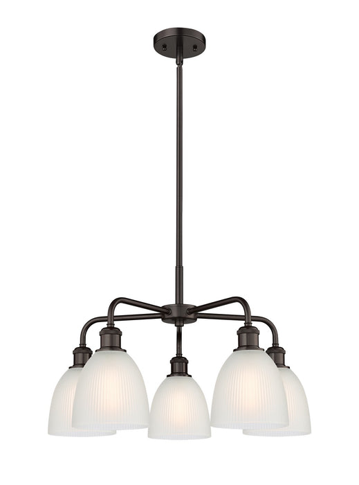 Innovations - 516-5CR-OB-G381 - Five Light Chandelier - Downtown Urban - Oil Rubbed Bronze