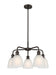 Innovations - 516-5CR-OB-G381 - Five Light Chandelier - Downtown Urban - Oil Rubbed Bronze