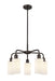 Innovations - 516-5CR-OB-G801 - Five Light Chandelier - Downtown Urban - Oil Rubbed Bronze