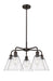 Innovations - 516-5CR-OB-GBC-84 - Five Light Chandelier - Downtown Urban - Oil Rubbed Bronze