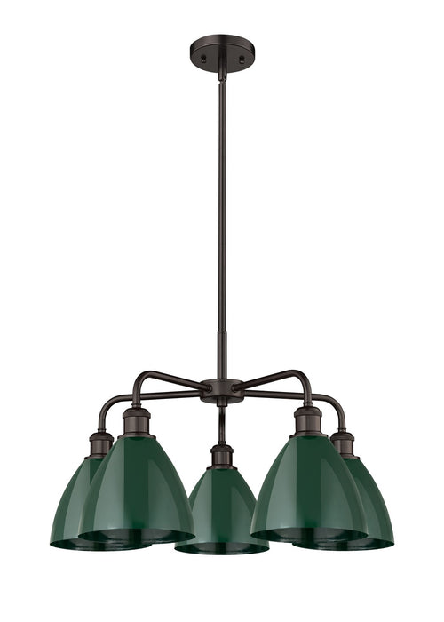 Innovations - 516-5CR-OB-MBD-75-GR - Five Light Chandelier - Downtown Urban - Oil Rubbed Bronze