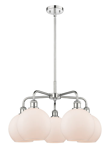 Ballston Five Light Chandelier Polished Chrome