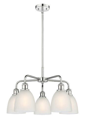 Ballston Five Light Chandelier Polished Chrome