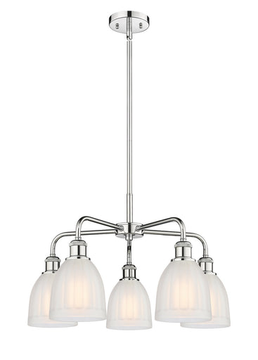 Ballston Five Light Chandelier Polished Chrome