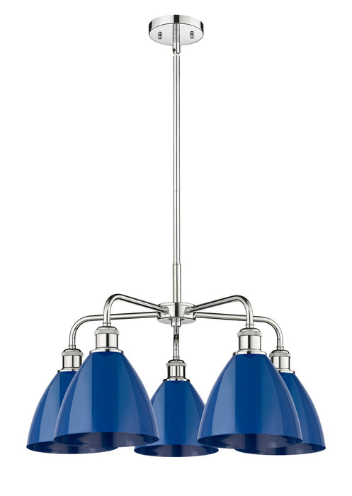 Innovations - 516-5CR-PC-MBD-75-BL - Five Light Chandelier - Downtown Urban - Polished Chrome