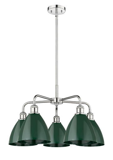 Ballston Five Light Chandelier Polished Chrome