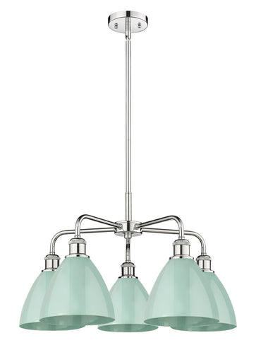 Ballston Five Light Chandelier Polished Chrome