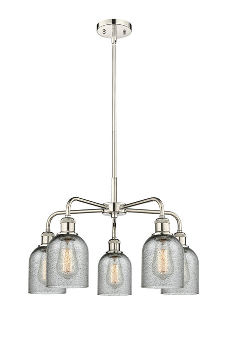 Innovations - 516-5CR-PN-G257 - Five Light Chandelier - Downtown Urban - Polished Nickel