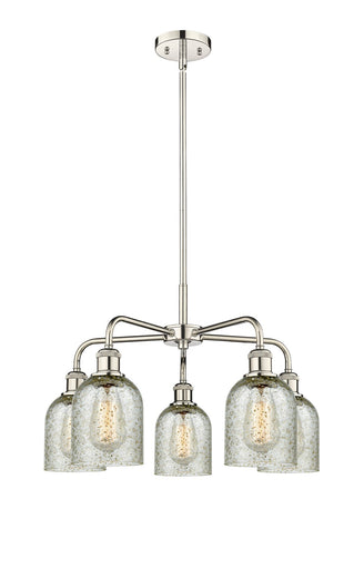 Ballston Five Light Chandelier Polished Nickel