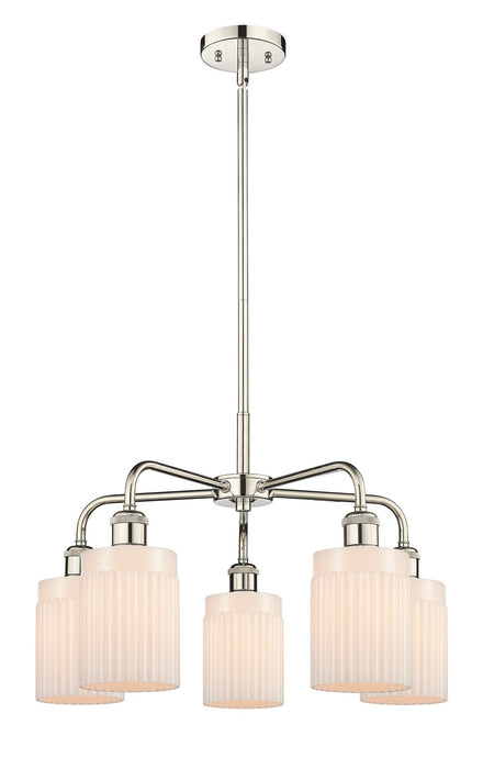 Innovations - 516-5CR-PN-G341 - Five Light Chandelier - Downtown Urban - Polished Nickel