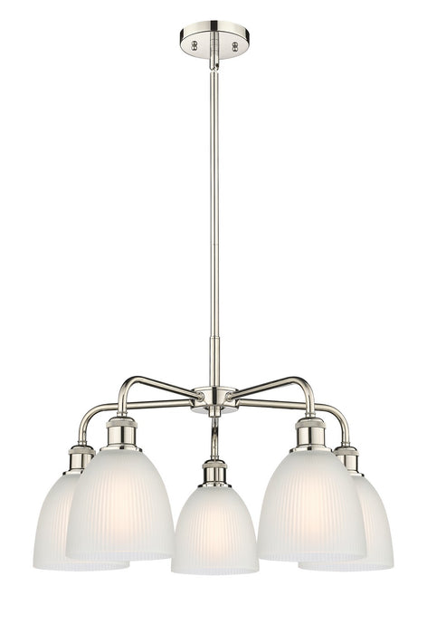 Innovations - 516-5CR-PN-G381 - Five Light Chandelier - Downtown Urban - Polished Nickel