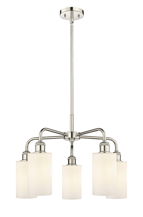 Innovations - 516-5CR-PN-G801 - Five Light Chandelier - Downtown Urban - Polished Nickel