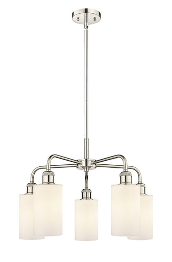 Ballston Five Light Chandelier Polished Nickel