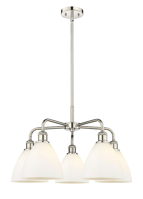 Innovations - 516-5CR-PN-GBD-751 - Five Light Chandelier - Downtown Urban - Polished Nickel