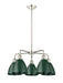 Innovations - 516-5CR-PN-MBD-75-GR - Five Light Chandelier - Downtown Urban - Polished Nickel