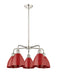 Innovations - 516-5CR-PN-MBD-75-RD - Five Light Chandelier - Downtown Urban - Polished Nickel