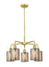 Innovations - 516-5CR-SG-G116 - Five Light Chandelier - Downtown Urban - Satin Gold