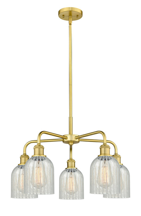 Innovations - 516-5CR-SG-G2511 - Five Light Chandelier - Downtown Urban - Satin Gold