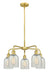 Innovations - 516-5CR-SG-G2511 - Five Light Chandelier - Downtown Urban - Satin Gold