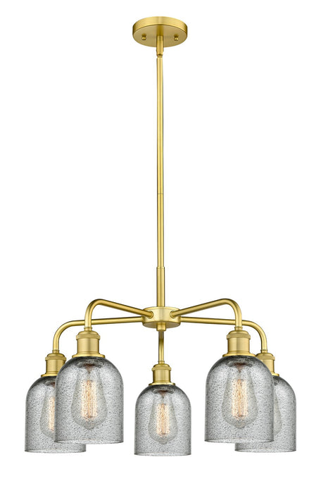 Innovations - 516-5CR-SG-G257 - Five Light Chandelier - Downtown Urban - Satin Gold