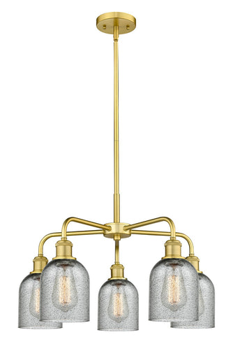 Ballston Five Light Chandelier Satin Gold