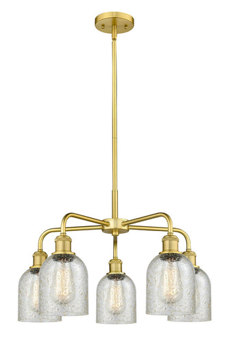 Ballston Five Light Chandelier Satin Gold