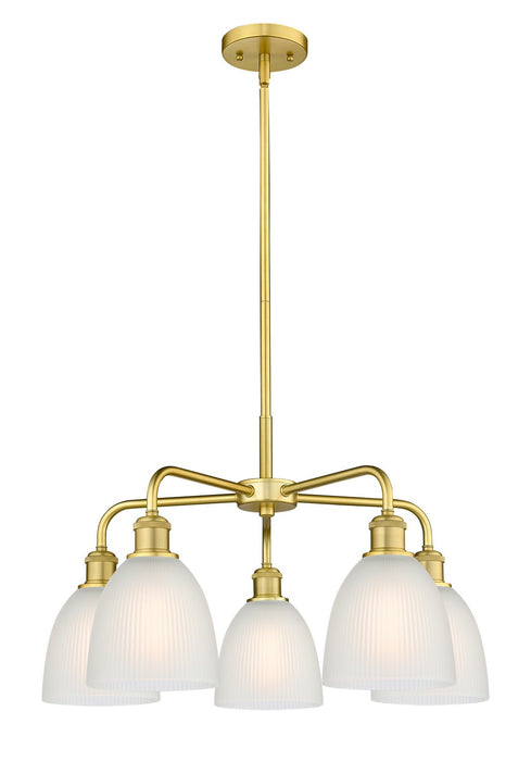 Innovations - 516-5CR-SG-G381 - Five Light Chandelier - Downtown Urban - Satin Gold