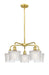 Innovations - 516-5CR-SG-G402 - Five Light Chandelier - Downtown Urban - Satin Gold