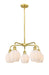 Innovations - 516-5CR-SG-G461-6 - Five Light Chandelier - Downtown Urban - Satin Gold