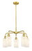 Innovations - 516-5CR-SG-G801 - Five Light Chandelier - Downtown Urban - Satin Gold