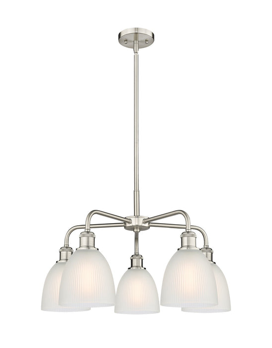 Innovations - 516-5CR-SN-G381 - Five Light Chandelier - Downtown Urban - Satin Nickel