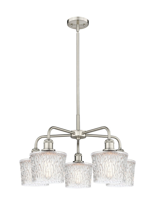 Innovations - 516-5CR-SN-G402 - Five Light Chandelier - Downtown Urban - Satin Nickel