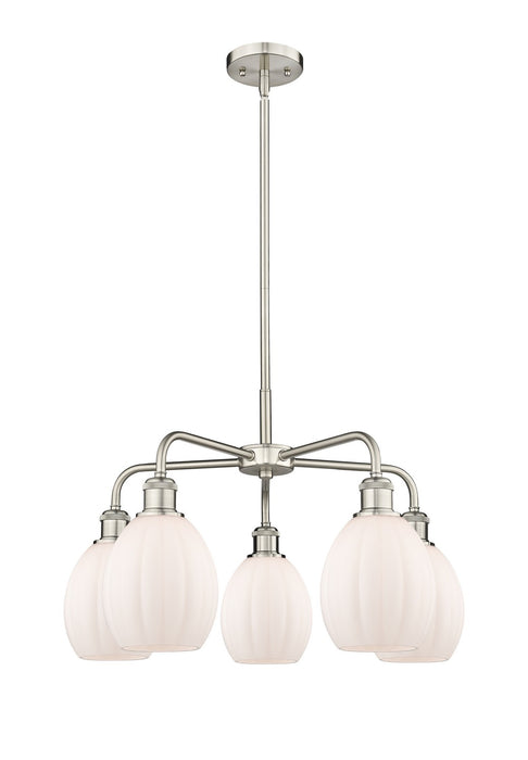 Innovations - 516-5CR-SN-G81 - Five Light Chandelier - Downtown Urban - Satin Nickel