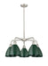 Innovations - 516-5CR-SN-MBD-75-GR - Five Light Chandelier - Downtown Urban - Satin Nickel