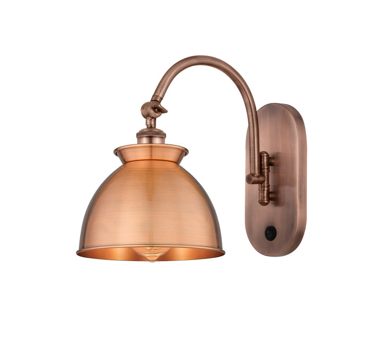 Innovations - 518-1W-AC-M14-AC - One Light Wall Sconce - Ballston - Antique Copper
