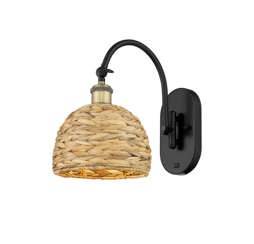 Ballston One Light Wall Sconce Black Antique Brass