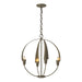 Hubbardton Forge - 104201-SKT-84 - Four Light Chandelier - Cirque - Soft Gold