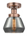 Innovations - 616-1F-AC-G173 - One Light Semi-Flush Mount - Edison - Antique Copper