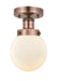 Innovations - 616-1F-AC-G201-6 - One Light Semi-Flush Mount - Edison - Antique Copper