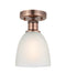 Innovations - 616-1F-AC-G381 - One Light Flush Mount - Edison - Antique Copper