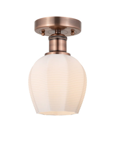 Edison One Light Semi-Flush Mount