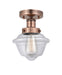 Innovations - 616-1F-AC-G532 - One Light Semi-Flush Mount - Edison - Antique Copper