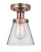 Innovations - 616-1F-AC-G62 - One Light Semi-Flush Mount - Edison - Antique Copper